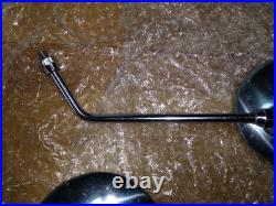 Suzuki GT, T, mirrors pair mirror left right M8 with S, 2x spacers M8 to M10 NOS