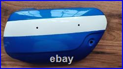 Suzuki Genuine T250J LH Side Panel 47210-18620-525 Candy Blue /White NOS Mint