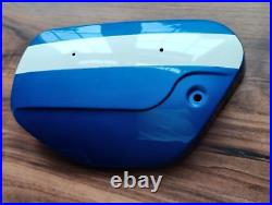 Suzuki Genuine T250J LH Side Panel 47210-18620-525 Candy Blue /White NOS Mint