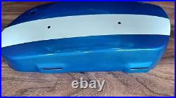 Suzuki Genuine T250J LH Side Panel 47210-18620-525 Candy Blue /White NOS Mint