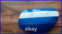 Suzuki Genuine T250J LH Side Panel 47210-18620-525 Candy Blue /White NOS Mint