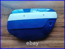 Suzuki Genuine T250J LH Side Panel 47210-18620-525 Candy Blue /White NOS Mint