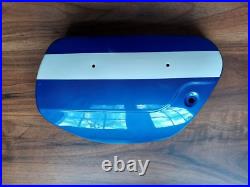 Suzuki Genuine T250J LH Side Panel 47210-18620-525 Candy Blue /White NOS Mint