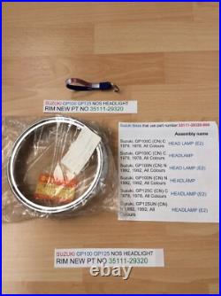 Suzuki Gp100 Gp125 Nos Headlight Rim New Pt No 35111-29320