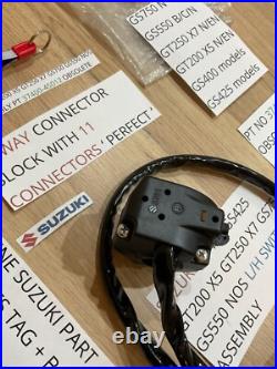 Suzuki Gs400 Gs425 Gt200 X5 Gt250 X7 Gs750 Gs550 Nos L/h Switch Ass 37400-45012 Suzuki Gs400 Gs425 Gt200 X5 Gt250 X7 Gs750 Gs550 Nos L/h Switch Ass 37400-45012