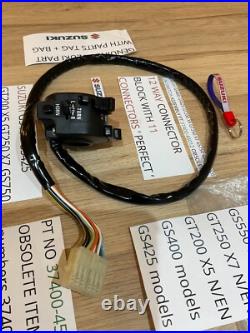 Suzuki Gs400 Gs425 Gt200 X5 Gt250 X7 Gs750 Gs550 Nos L/h Switch Ass 37400-45012