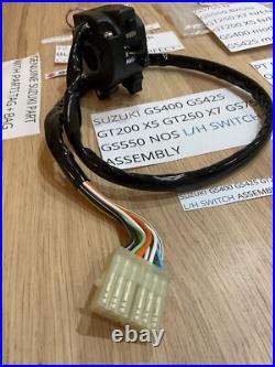 Suzuki Gs400 Gs425 Gt200 X5 Gt250 X7 Gs750 Gs550 Nos L/h Switch Ass 37400-45012 Suzuki Gs400 Gs425 Gt200 X5 Gt250 X7 Gs750 Gs550 Nos L/h Switch Ass 37400-45012