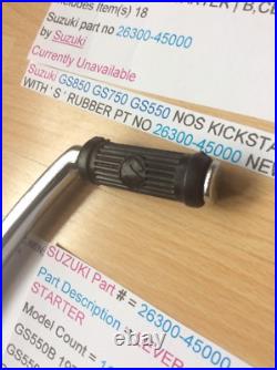 Suzuki Gs550 Gs750 Gs850 Nos Kickstart Assembly Pt No 26300-45000 New Nice