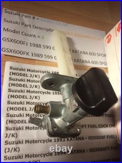 Suzuki Gsx600 Katana Gsx600 Ft 1988-1996 Nos Fuel Petcock Pt No 44300-19c00 New