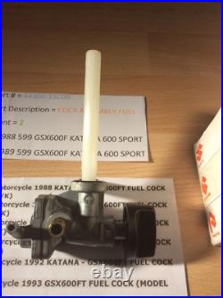 Suzuki Gsx600 Katana Gsx600 Ft 1988-1996 Nos Fuel Petcock Pt No 44300-19c00 New