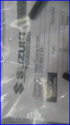 Suzuki Gsx 650 F K8 Touring Screen Genuine 990d0-17h55-smo New Old Stock New
