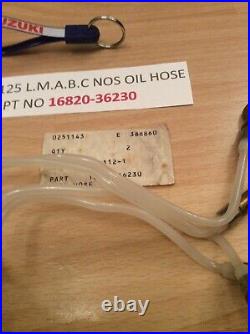 Suzuki Gt125 74-78 All Nos Oil Hose / Oil Pipe No 2 With Tag Pt No 16820-36230