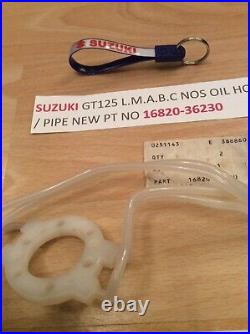 Suzuki Gt125 74-78 All Nos Oil Hose / Oil Pipe No 2 With Tag Pt No 16820-36230