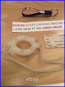 Suzuki Gt125 74-78 All Nos Oil Hose / Oil Pipe No 2 With Tag Pt No 16820-36230