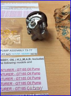 Suzuki Gt125 Gt185 Klmab 73-77 Nos Oil Pump Pt 16100-36810 S/s 16100-36000 New