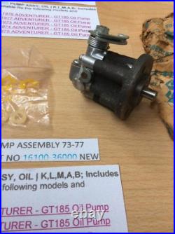 Suzuki Gt125 Gt185 Klmab 73-77 Nos Oil Pump Pt 16100-36810 S/s 16100-36000 New