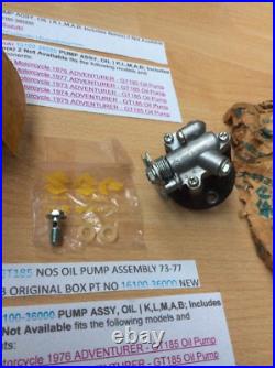 Suzuki Gt125 Gt185 Klmab 73-77 Nos Oil Pump Pt 16100-36810 S/s 16100-36000 New