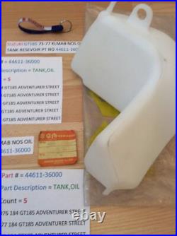 Suzuki Gt185 73-77 Klmab Nos Oil Tank Resevoir Pt No 44611-36000 With Bag New