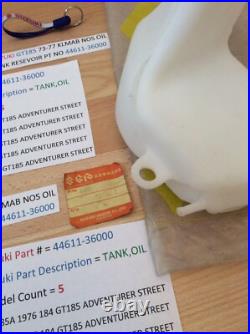 Suzuki Gt185 73-77 Klmab Nos Oil Tank Resevoir Pt No 44611-36000 With Bag New