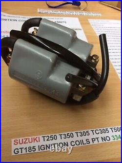 Suzuki Gt185 Gt250 T250 T350 T305 Tc305 T500 Nos Ignition Coils Pt 33410-15021