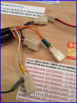 Suzuki Gt185 Klmab 73-77 Nos Wiring Harness New Pt No 36610-36100 36610-36102