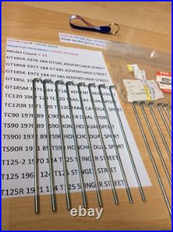 Suzuki Gt185 Tc90 Ts90 Tc120 T125 Nos Rear Spoke Set New In Bag Pt 65320-20120