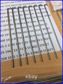 Suzuki Gt185 Tc90 Ts90 Tc120 T125 Nos Rear Spoke Set New In Bag Pt 65320-20120