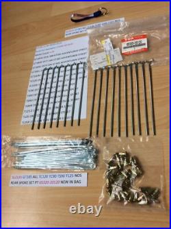 Suzuki Gt185 Tc90 Ts90 Tc120 T125 Nos Rear Spoke Set New In Bag Pt 65320-20120