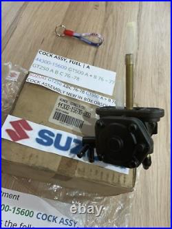 Suzuki Gt250 Abc 76-78 Gt500 A + B 76-77 Nos Fuel Cock Assembly 44300-15600 New