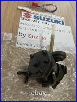 Suzuki Gt250 Abc 76-78 Gt500 A + B 76-77 Nos Fuel Cock Assembly 44300-15600 New