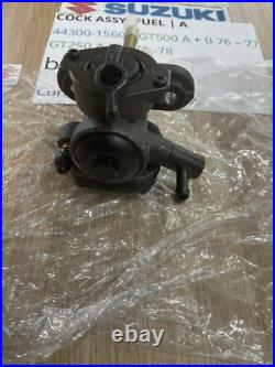Suzuki Gt250 Abc 76-78 Gt500 A + B 76-77 Nos Fuel Cock Assembly 44300-15600 New