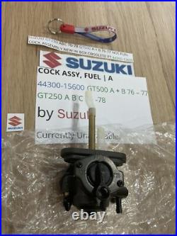 Suzuki Gt250 Abc 76-78 Gt500 A + B 76-77 Nos Fuel Cock Assembly 44300-15600 New