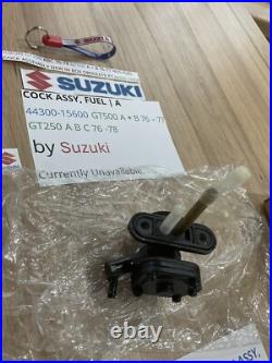Suzuki Gt250 Abc 76-78 Gt500 A + B 76-77 Nos Fuel Cock Assembly 44300-15600 New Suzuki Gt250 Abc 76-78 Gt500 A + B 76-77 Nos Fuel Cock Assembly 44300-15600 New