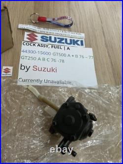 Suzuki Gt250 Abc 76-78 Gt500 A + B 76-77 Nos Fuel Cock Assembly 44300-15600 New