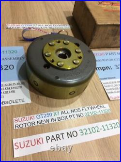 Suzuki Gt250 X7 All Nos Flywheel Rotor New In Box Pt No 32102-11320 Suzuki Gt250 X7 All Nos Flywheel Rotor New In Box Pt No 32102-11320