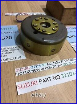 Suzuki Gt250 X7 All Nos Flywheel Rotor New In Box Pt No 32102-11320