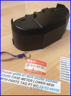 Suzuki Gt250 X7 Gs250 Gsx400 Gs450 Nos Meter Cover Under Pt No 34152-44100 New