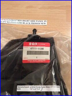 Suzuki Gt250 X7 Nos Right Side Panel In Bag Pt No 47111-11300 Black Primer New