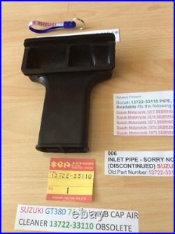 Suzuki Gt380 1974-1977 L. M. A. B Nos Cap Air Cleaner Pt 13722-33110 New Obsolete