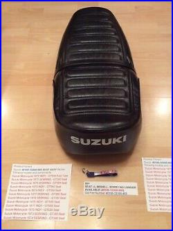 Suzuki Gt380 Gt550 74-77 Dual Seat Nos New Pt No 45100-33x00-865 Has Metal Base