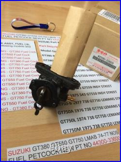 Suzuki Gt380 Gt550 Gt750 Lmab 74-77 Nos Fuel Petcock New Pt No 44300-33600 Nice