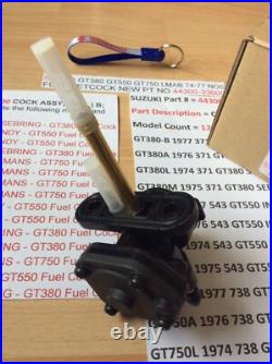 Suzuki Gt380 Gt550 Gt750 Lmab 74-77 Nos Fuel Petcock New Pt No 44300-33600 Nice