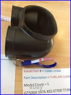 Suzuki Gt500 A+b T500 All Nos Tube Air Hose Pt No 13880-15304 With Parts Bag