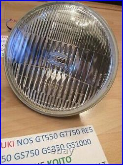 Suzuki Gt550 Gt750 Re5 Gs550 Gs650 Gs750 Gs1000 Nos Koito Headlight Halogen