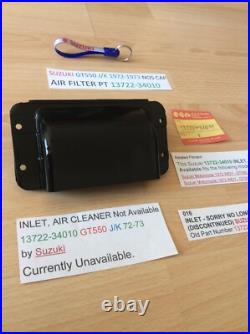 Suzuki Gt550 J/k 1972-1973 Nos Cap Air Filter Pt 13722-34010 New Obsolete