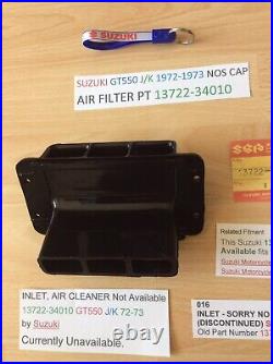 Suzuki Gt550 J/k 1972-1973 Nos Cap Air Filter Pt 13722-34010 New Obsolete Suzuki Gt550 J/k 1972-1973 Nos Cap Air Filter Pt 13722-34010 New Obsolete
