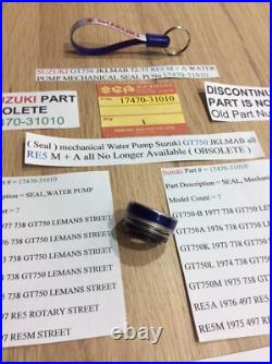 Suzuki Gt750 72-77 Jklmab Re5 M + A Nos Water Pump Mechanical Seal 17470-31010