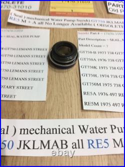 Suzuki Gt750 72-77 Jklmab Re5 M + A Nos Water Pump Mechanical Seal 17470-31010