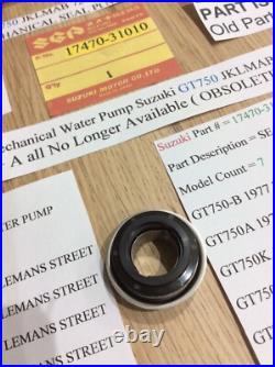 Suzuki Gt750 72-77 Jklmab Re5 M + A Nos Water Pump Mechanical Seal 17470-31010