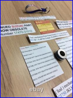 Suzuki Gt750 72-77 Jklmab Re5 M + A Nos Water Pump Mechanical Seal 17470-31010